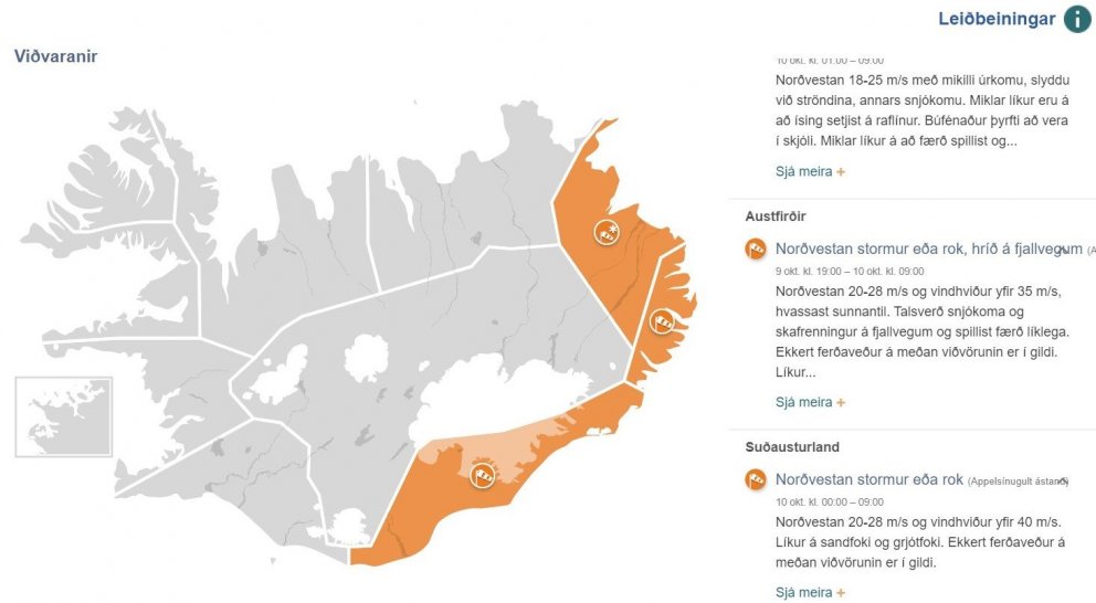 Óveður 10. október