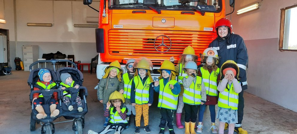 Heimsókn í slökkvistöðina