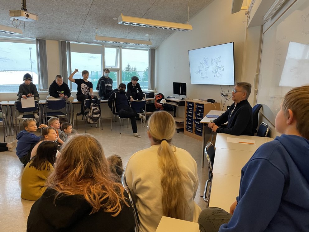 Rithöfundur í heimsókn