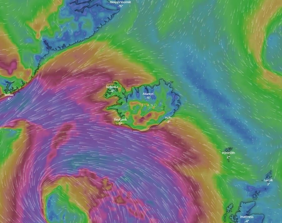 Óveður framundan - sprengilægð