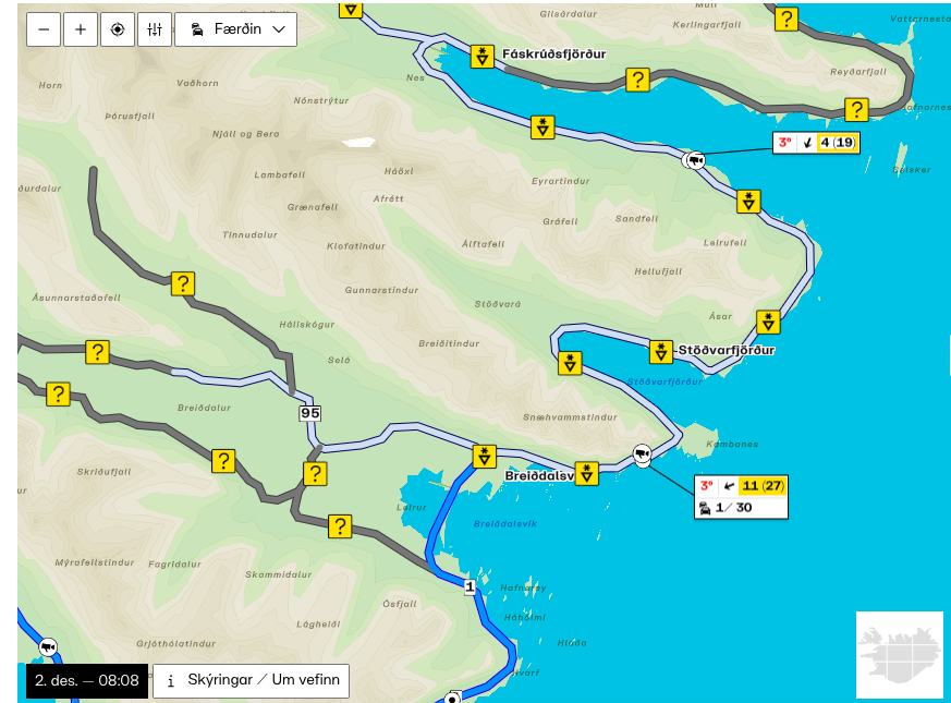 Skólahald 2. desember