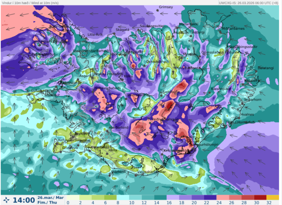 Skólahald fimmtudaginn 26. febrúar