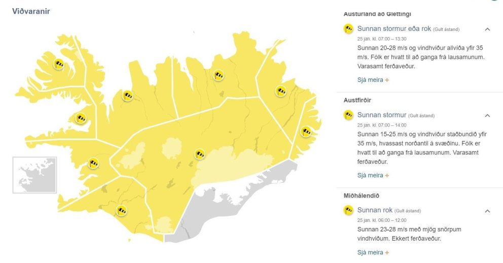 Skólahald 25. janúar