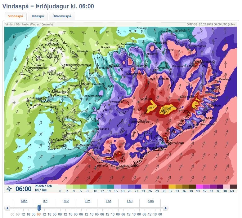 Skólahald - slæm veðurspá