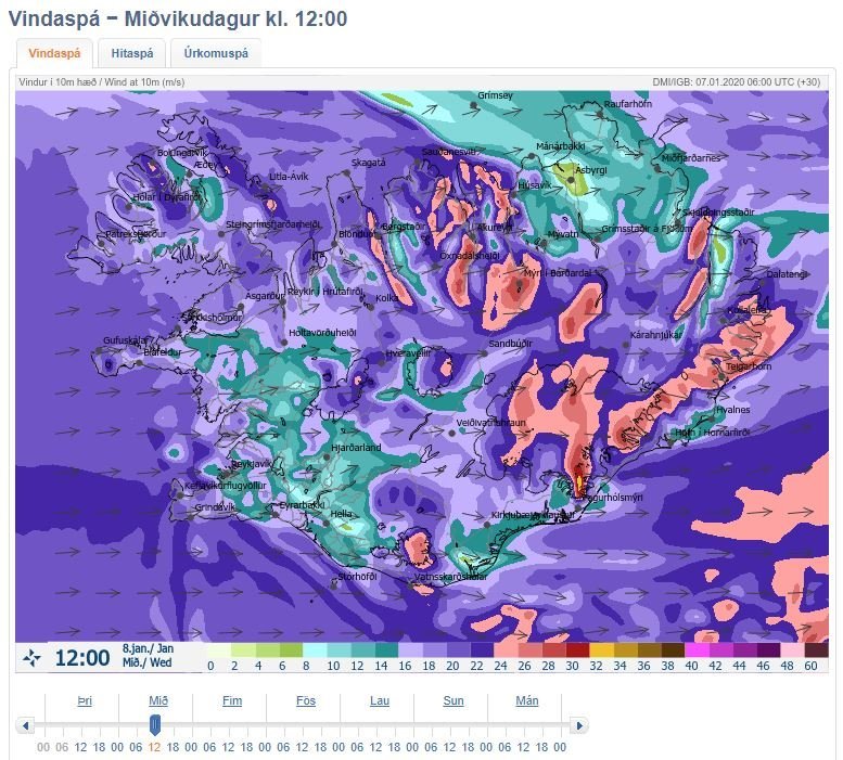 Akstur miðvikudaginn 8. janúar
