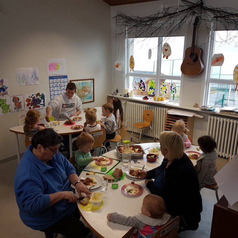 Hádegismatur í leikskólanum