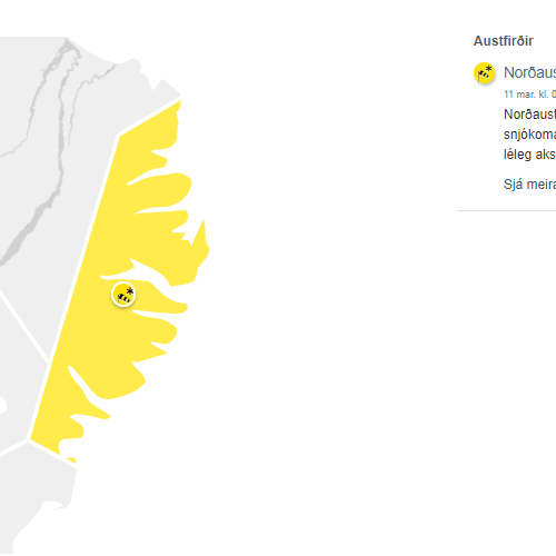 Skólahald í dag (11. mars)