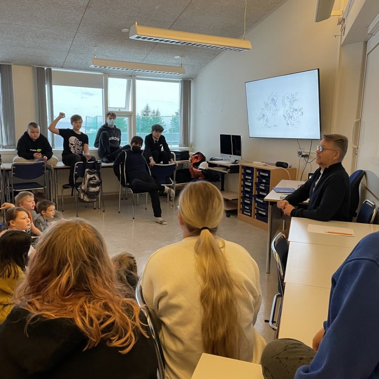 Rithöfundur í heimsókn