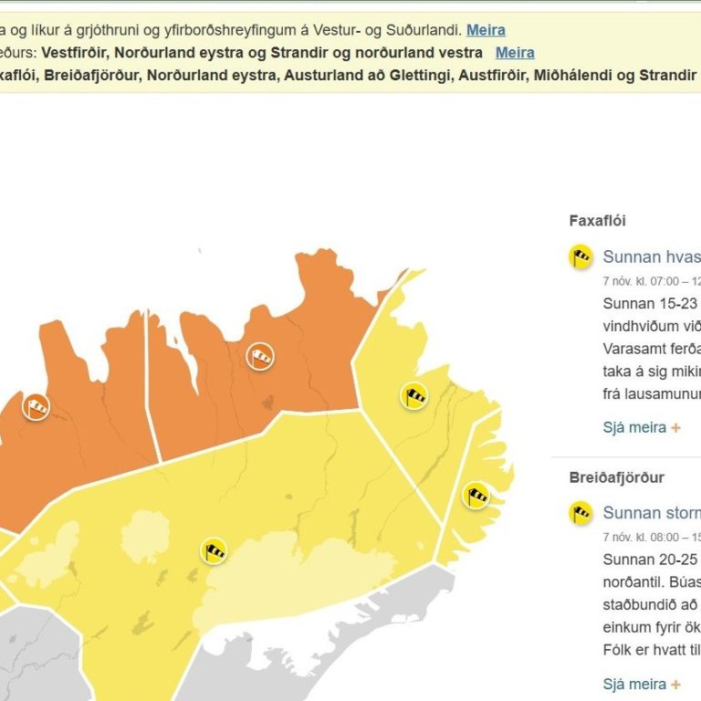 Skólahald 7. nóvember.