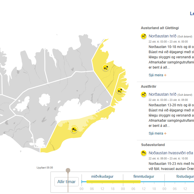 Skólahald og skólaþing miðvikudaginn 22. október