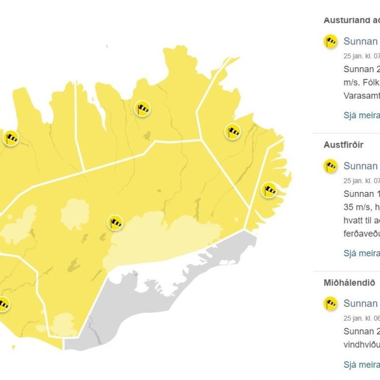 Skólahald 25. janúar
