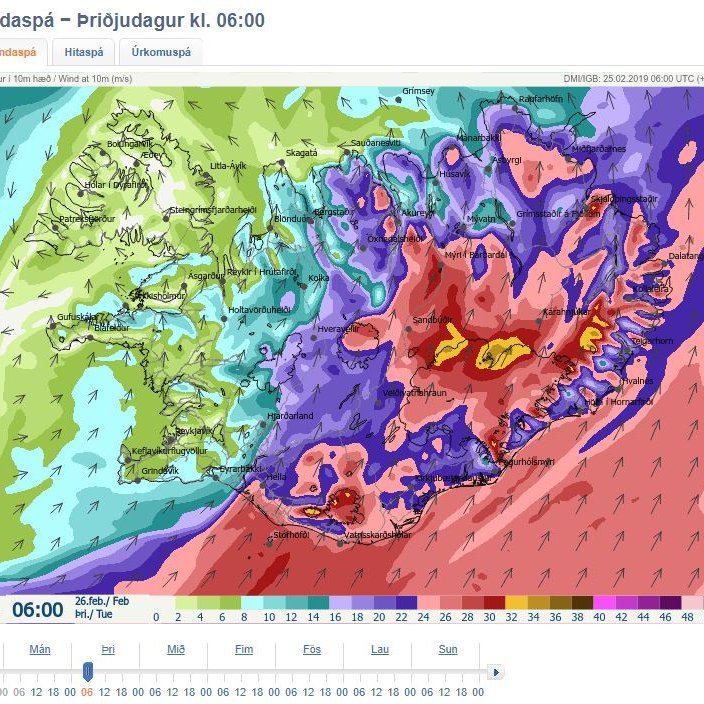 Skólahald - slæm veðurspá